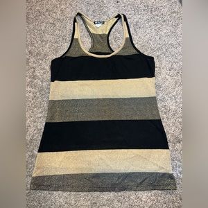Lily White Gold & Black Tank Top